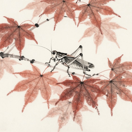 蟋蟀栖枫